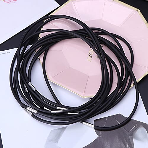 Cuerda de caucho NK803 para collar sin enredos con cierre resistente para colgar dijes de moda 3