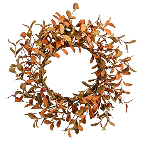 YNYLCHMX 18' Fall Wreaths for Front Door, Artificial Autumn Wreath, Fall Door Wreath with...