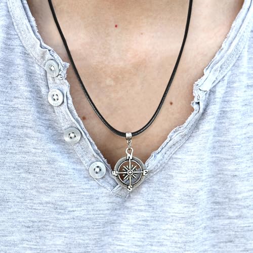 Aphumedc 4 Stück Lederband Halskette Kunstleder Lederband für Ketten mit Verschluss Geflochten Leder Halskette Lederhalsband Männer Frauen 4 Größe für Armbänder Halsketten DIY Handwerk