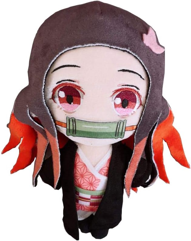 MEIBRI Demon Slayer: Kimetsu no Yaiba Stuffed Q Type Pillow Small Body Cushion Doll Toy Gift Kamado Nezuko 23cm