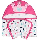 Gerber Baby Hooded Bath Wrap, Princess, 22'x 33'