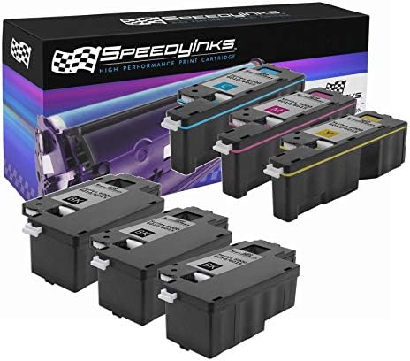 Speedyinks Toner Cartridge Replacement for Xerox Phaser 6010 & WorkCentre 6015 (3 Black, 1 Cyan, 1 Magenta, 1 Yellow, 6-Pack)