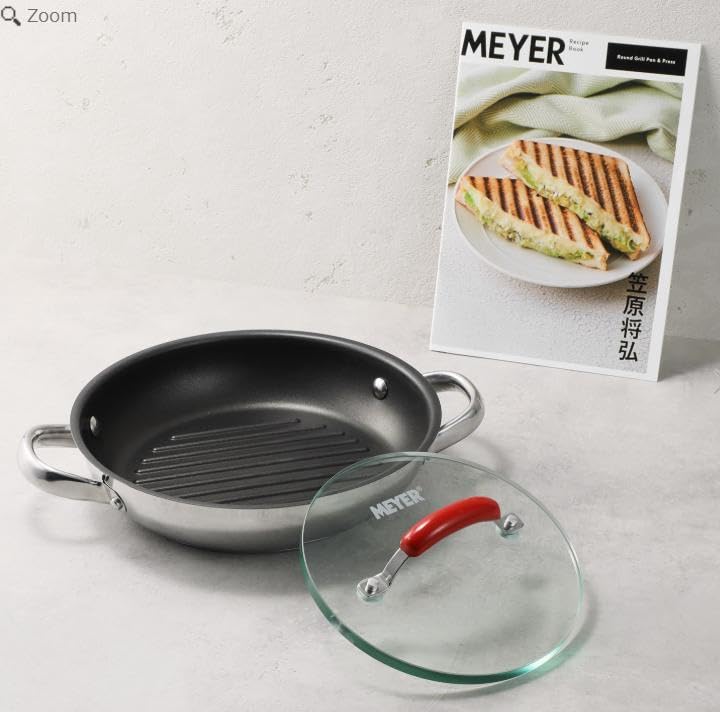 マイヤー　MEYER グリルプレス&グリルパン 24cm 4976667725807_1