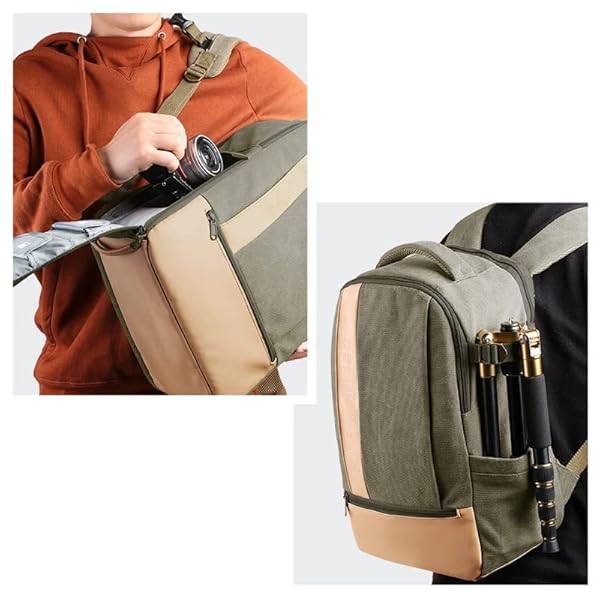 JHDFH Camerarugzak Canvasfotografie met regenhoes for DSLR-camera's