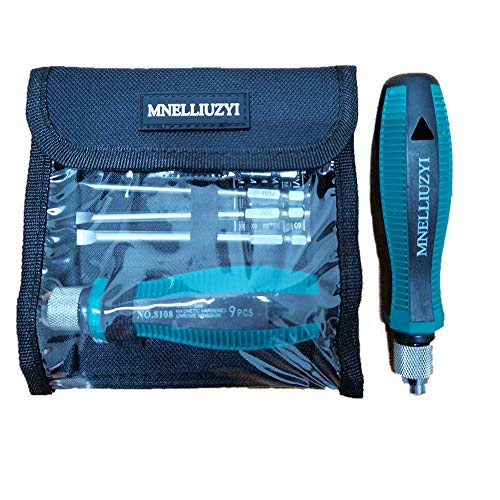9 in 1 Precision Screwdriver Bit Set Handle Multi-function Screw Driver Magnetic Multi-use Slotted Phillips Hand Tools No.8108