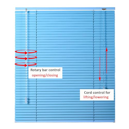 Persianas venecianas de aluminio para ventanas: control de luz horizontal opaco 6