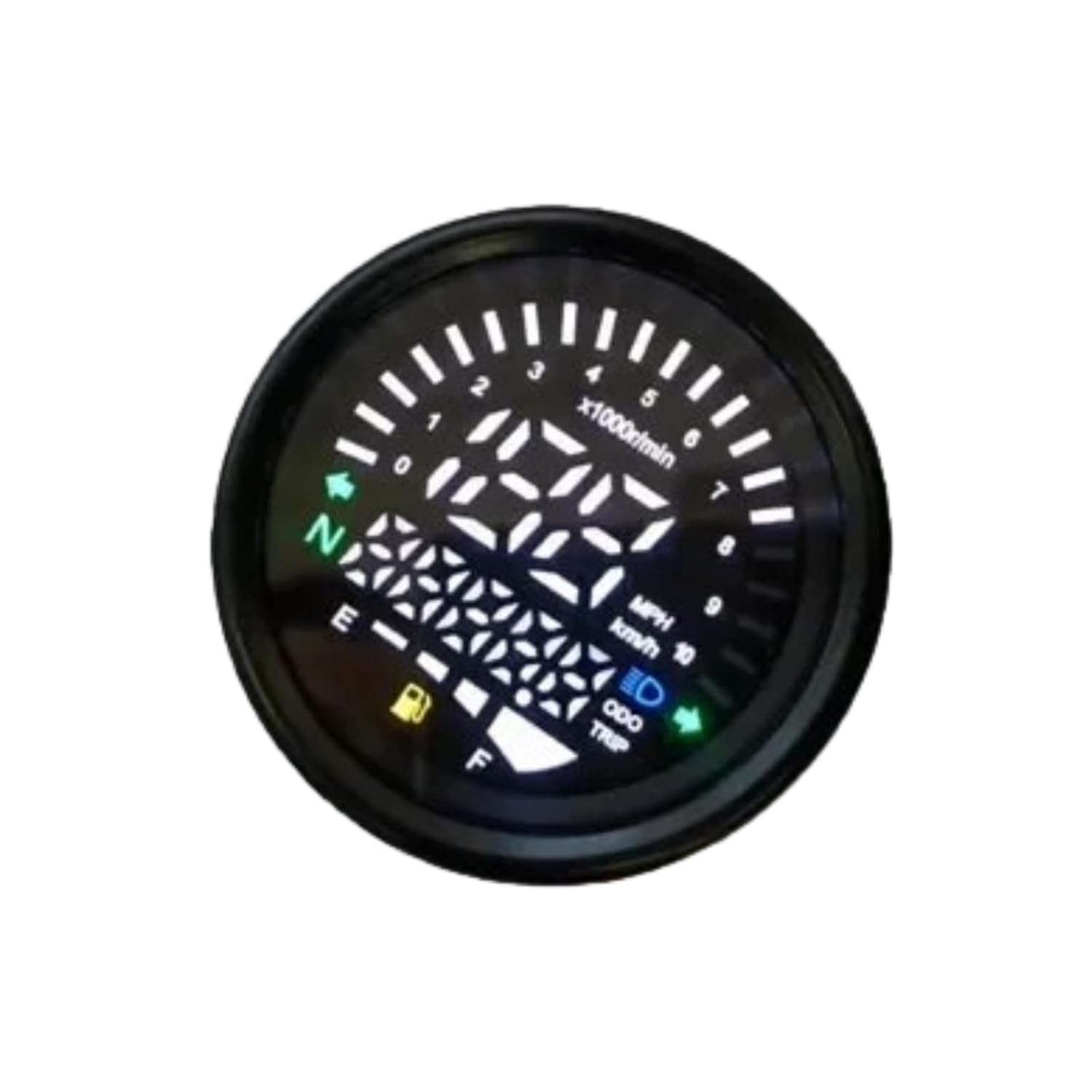 Motorcycle Speedometer Tachometer Universal 12V Motorcycle Meter Speedometer Digital Odometer 199KM/H Round Shap Speed Meter Display