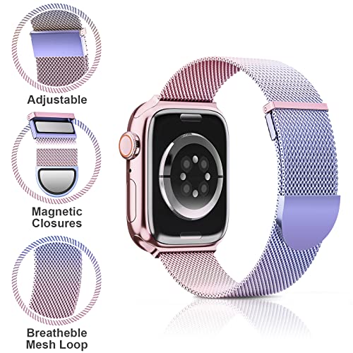 Higgs Strap Compatible with Apple Watch Straps 42mm 46mm 45mm 44mm 41mm 40mm 38mm 49mm for Women Men Dual Magnetic Adjustable Metal Band for iWatch Series 11 10 9 8 7 6 5 4 SE Ultra 3 2 1 - Image 4