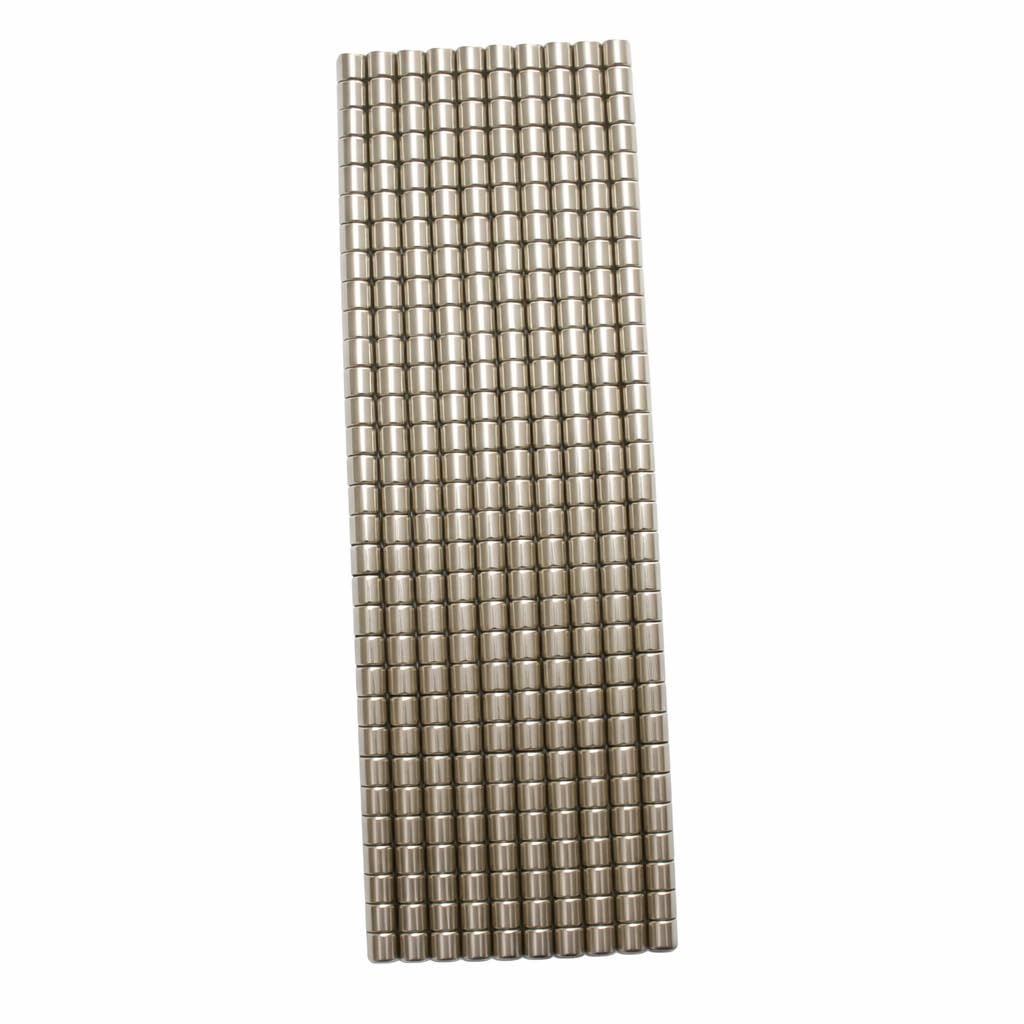 Neodymium Tiny Cylinder Magnets 1mm x 1mm, N52 – 100 Pack
