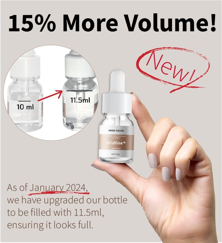 Nano Recipe 100% Volufiline 10ml (0.37 Fl Oz) Patented Cosmetic Ingredient from SEDERMA (France) Just Add A Few Drops DIY Skin Care Cosmetic Ingredient