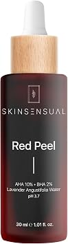 Skin Sensual Red Peel Peeling Serumu 30 ml | AHA%10 & BHA%2 | Cilt Tonu E itlemeye ve Cildi Canland rmaya Yard mc  | Kimyasal Peeling Serum