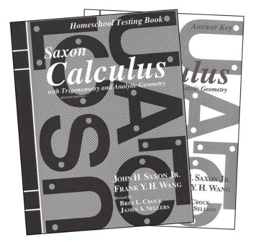 Saxon Calculus 2nd Edition Tests and Answer Key (Second) [Paperback]