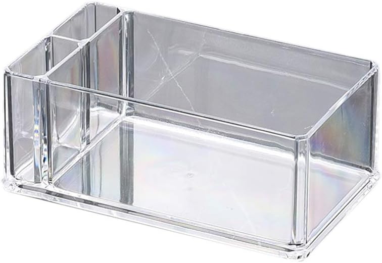 Napkin Holder 1 Piece Clear Acrylic Cocktail Napkin Holder Tissue Box Paper Serviette Dispenser Bar Caddy Straws Organiser for Dining Table Home Decor B# 5.51x2.95x2.17in
