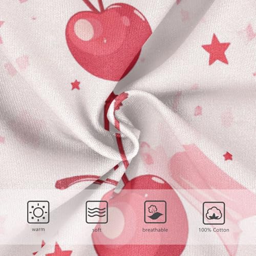 Wusikd Cherry Bows Boys' Underwear Cotton Stars Pink Boys Briefs Soft Toddler Underwear 2T3