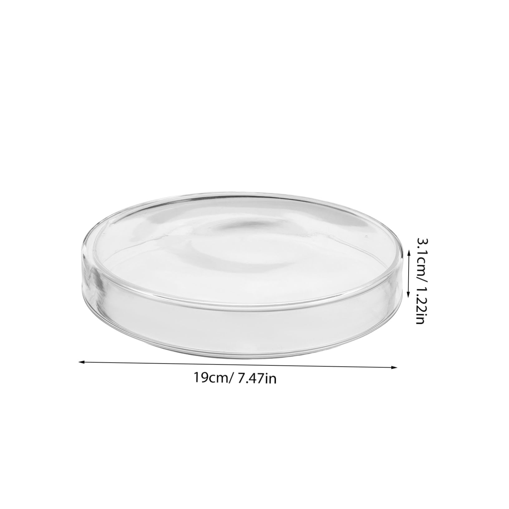 Placas de Petri de Vidrio Borosilicato con Tapa Resistentes Altas Temperaturas Autoclavables para Celular y Microbiológicos Laboratorio