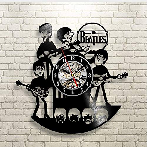 shipping 3 d hollow out vinyl vinyl wall clock the beatles artistic wall clock artistic wall clock - Les Beatles, Paul McCartney, John Lennon, RIngo Starr, George Harrison shipping 3 d hollow out vinyl vinyl wall clock the beatles artistic wall clock artistic wall clock