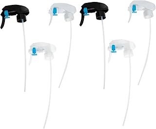 UPKOCH 6piezas Boquilla De Pistola Pulverizadora Color Negro Blanco Transparente Para Jardinería Limpieza Spray Fino Para Botellas De Spray