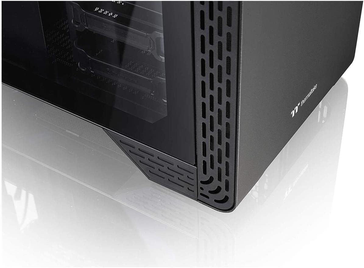 Thermaltake S300 Tempered Glass Edition ATX Mid-Tower Computer Case with 120mm Rear Fan Pre-Installed CA-1P5-00M1WN-00