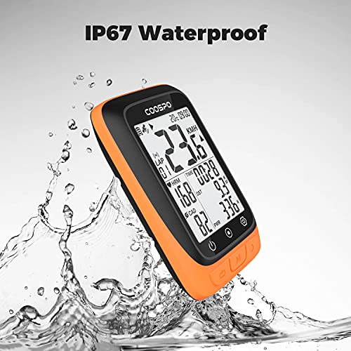 COOSPO BC107 Fahrradcomputer Kabellos, Automatische GPS-Signalerfassung Zeitkalibrierung...