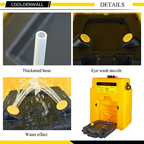 CGOLDENWALL Eye Wash Station Portable Emergency Eyewash Station Cleaning & Janitorial Supplies - View #11