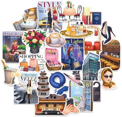 Griechenland Reiseaufkleber 29 Stück - Aquarell Sticker Für Tagebuch & Koffer