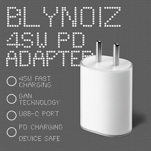 Image of 45W Type C PPS Superfast Charging Adapter Compatible with Nothing Phone 4a /4a pro(2026) 3a Pro /3a /2a pro /2a Plus /2a /2 /1 /Buds /Ear Stick, Samsung S26 /Z Fold,Note (All Series)