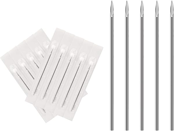 ATOMUS Body Piercing Needles 14G 16G Stainless Steel