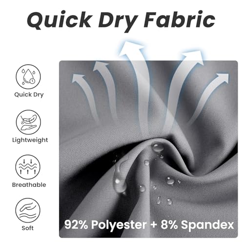 Image of HOdo Mens Swim Trunks with Mesh Liner 9 inch Quick Dry Swim Shorts Bathing Suits for Men Swimwear Board Shorts wiht Pockets