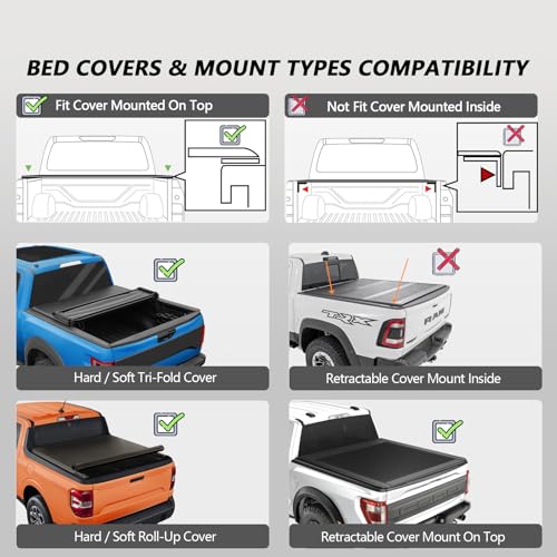 Image of Basket Roll Bar for Full-Size Trucks with Cargo Basket, Brake Light, Light Mount | Non-Drill Installation for F-150 /250 /350, Silverado Sierra Ram 1500 /2500 /3500, Tundra, Titan XD (Full-size Truck)