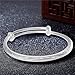 reloj de dos tonos chapado en plata pura para mujer Imagen de reloj de dos tonos chapado en plata pura para mujer