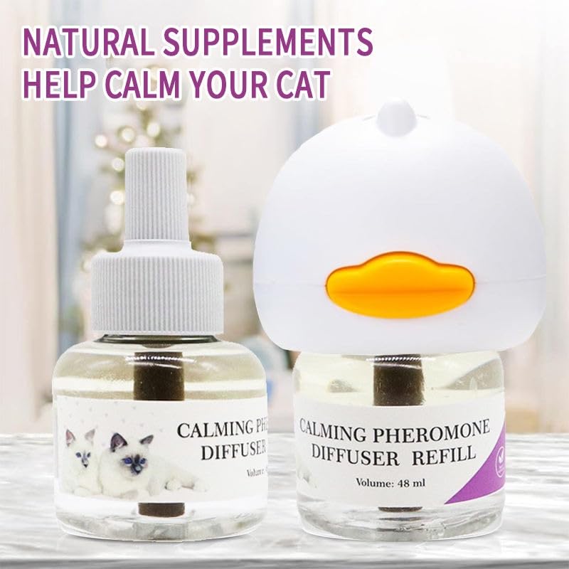 ELVIAN Advanced Cat Calming Diffuser Refills – 60-Day Pheromone Strength Formula, Effective Stress & Anxiety Relief for Cats, Helps with Scratching, Spraying, Loud Noises & Behavior Issues - image 3