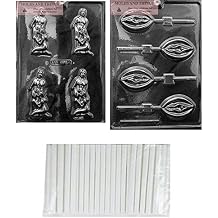 Deep Throat Adult Chocolate Candy Mold & Lady Lolly Adult Chocolate Candy Mold for Bachelorette, Bachelor Party & Gag Gift Treats, Funny Novelty Bachelorette Party Mold