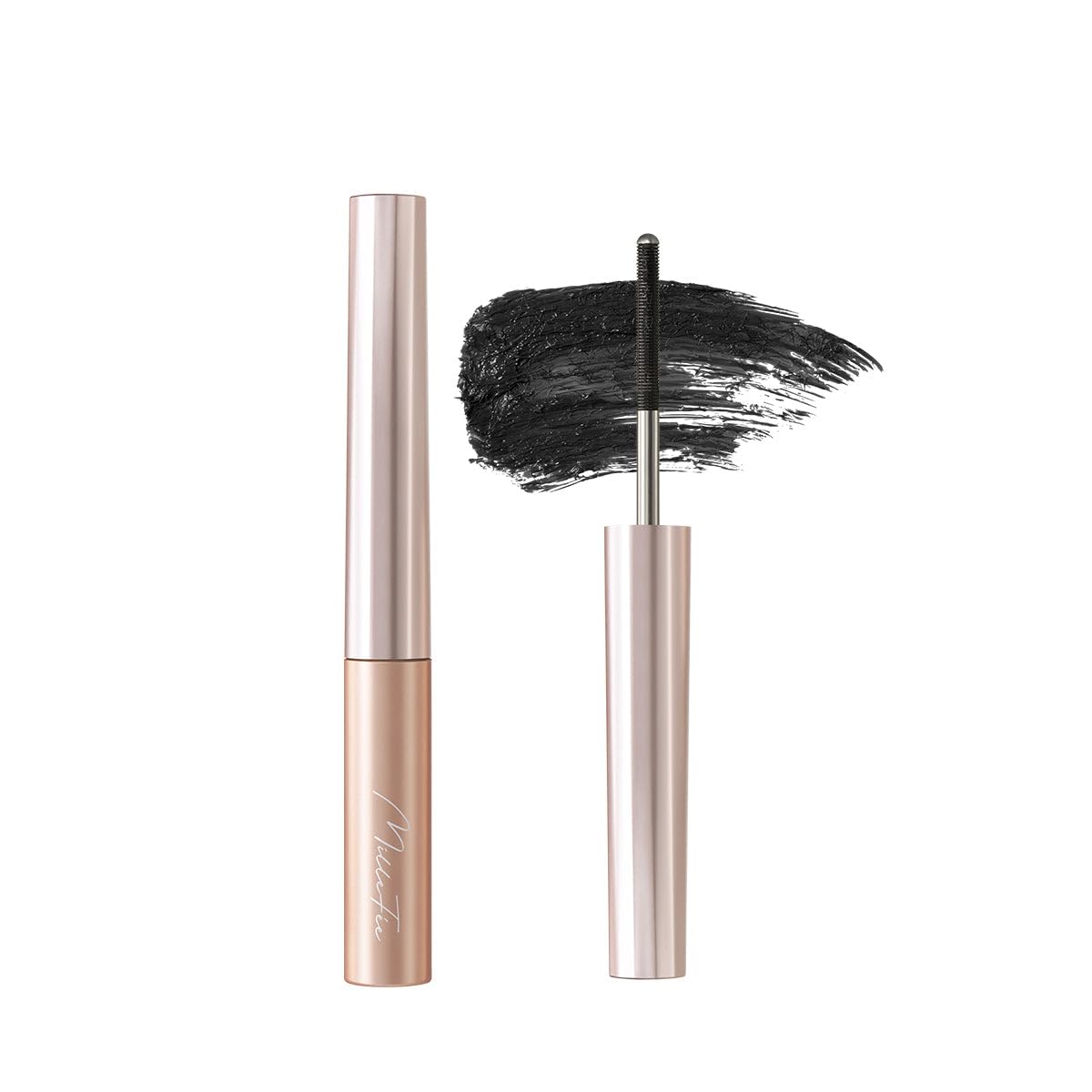 MilleFéeMetal Brush Mascara - 2g, Eye Makeup Waterproof Easy for Everyone to Nature Long Lasting (01 Black)