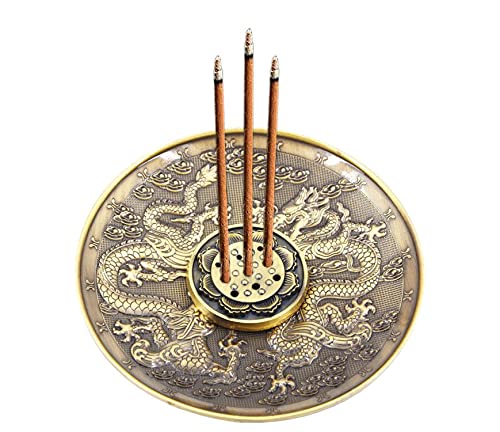 Meifan Incense Stick Holder, Brass Incense Burner 9 Incense Holes With Detachable Ash Catcher Retro And Elegant Fragrance Accessories #TOP7