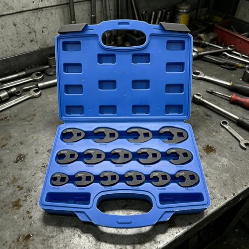 Jeu de clés à fourche en U de 8 à 24 mm avec coffret rigide de rangement - 4