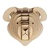The Crafty Cow - Peluche a forma di trofeo con testa di animale 3D, misura grande/piccola
