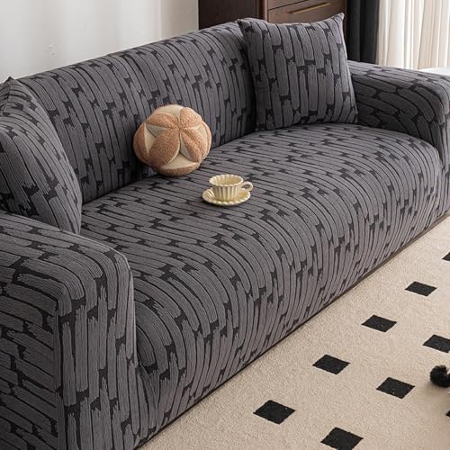 Housses de coussin de canapé épaisses Curry Triple en tissu extensible - 6