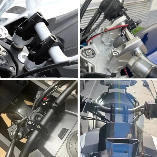 Extension manillar Z900RS abrazadera elevadora moto CNC soporte adaptador 4