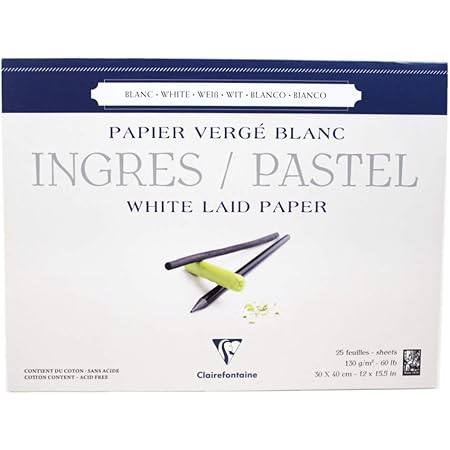 Clairefontaine 696022C Paquet Papier Pastelmat - 5 Feuilles Carte Spéciale pour Pastels Secs - A3 29,7x42 cm 360g - Bouton d'Or