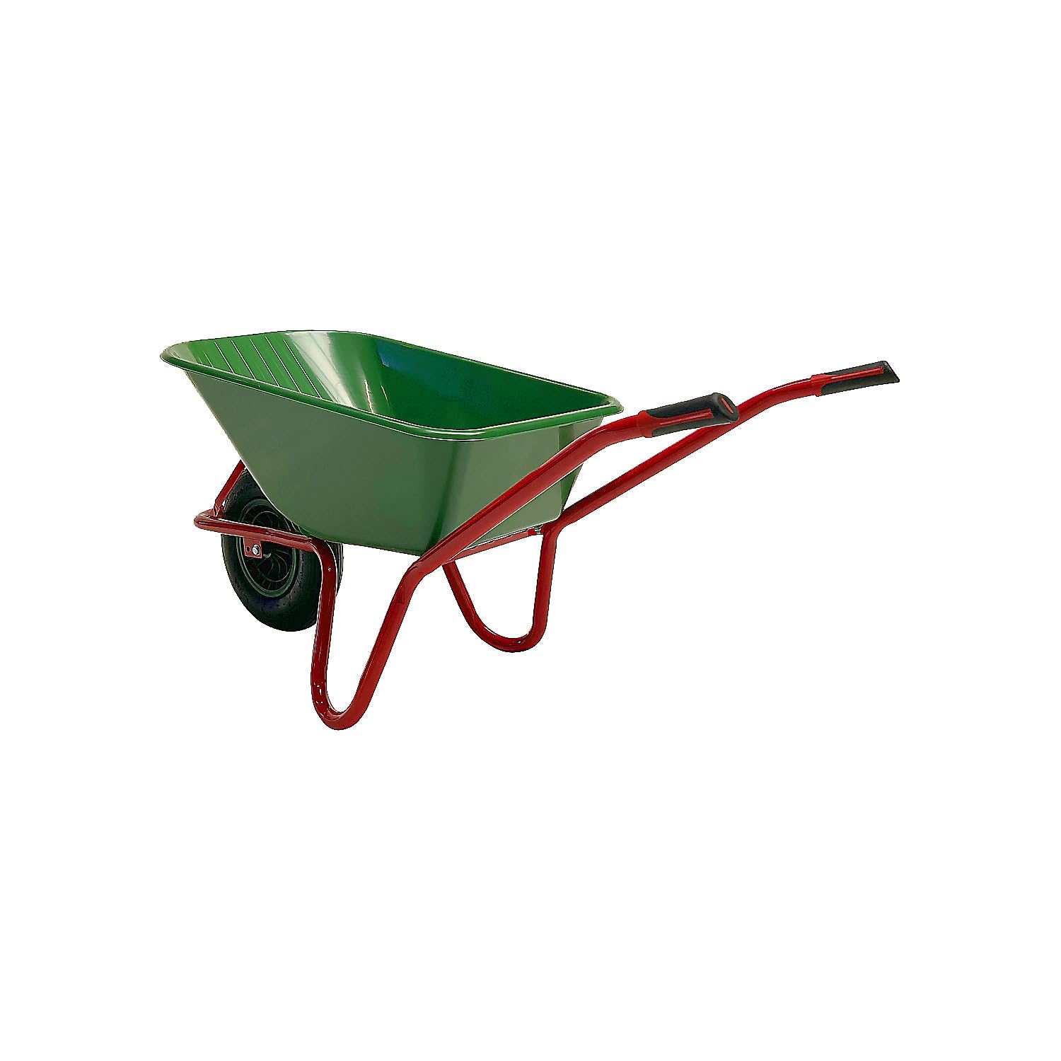 kaiserkraft | Kompaktkarre | Mit Kunststoff-Mulde, grün, LxB 1600 x 580 mm, 100 l