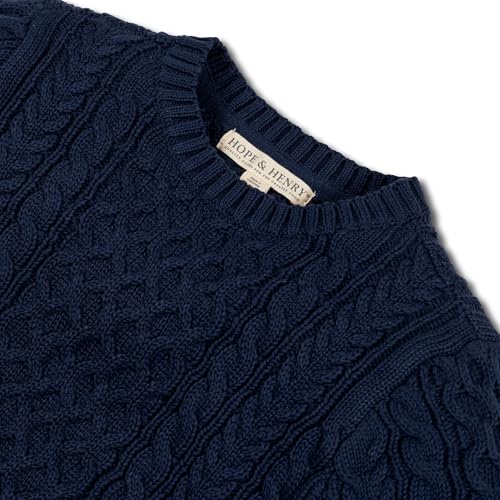 Image of Hope & Henry Boys' Long Sleeve Crew Neck Pullover Sweater