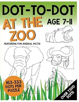 Paperback Dot-To-Dot - At The Zoo: Featuring fun animal facts! Book