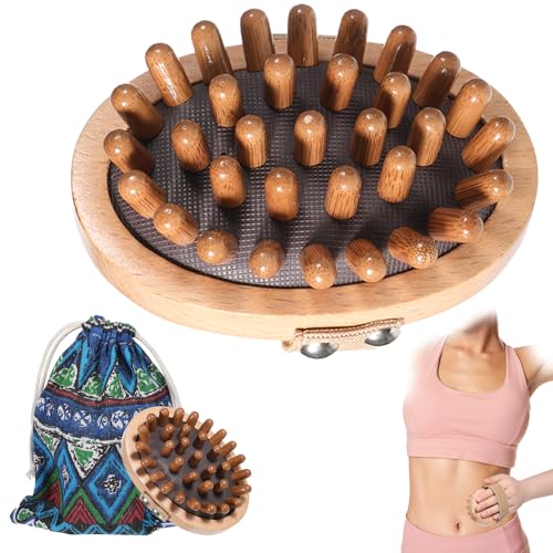 Meridian Pressure Brush, Wood Therapy Massage Tools for Belly Fat...