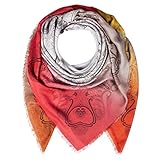 CODELLO Damen Tuch, Halstuch, Softweich | Paisley | 100% Micromodal | 140 x 140 cm