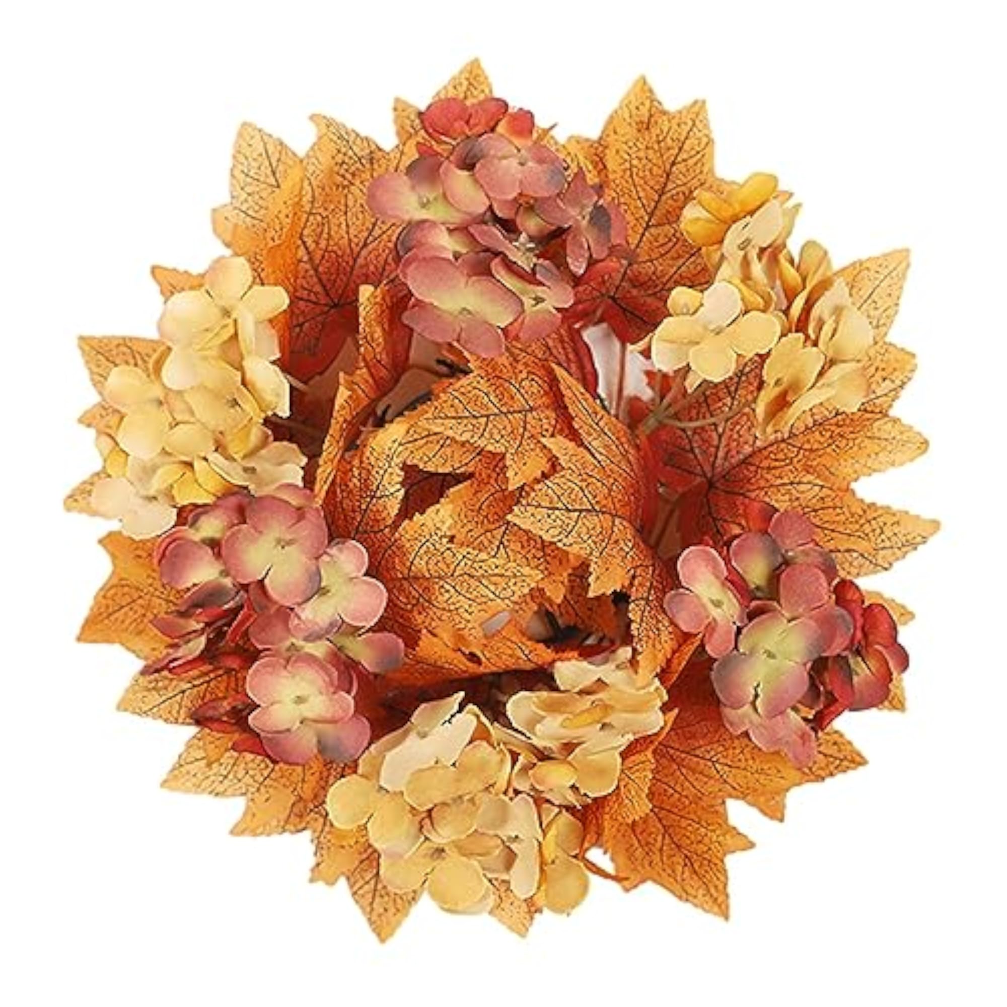 Fall Candle Rings Wreaths, Thanksgiving Decor