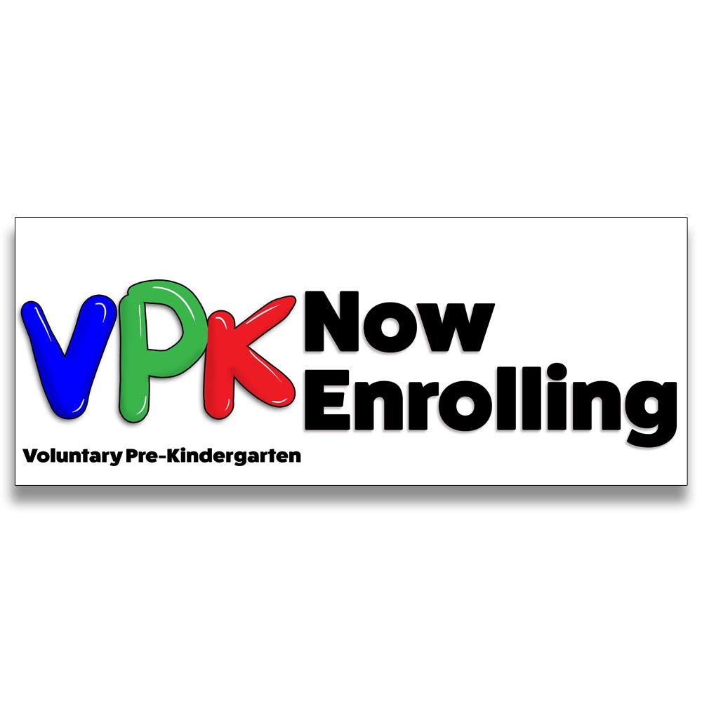 VPK Now Enrolling Vinyl Banner (Size Options) Small - 24x60