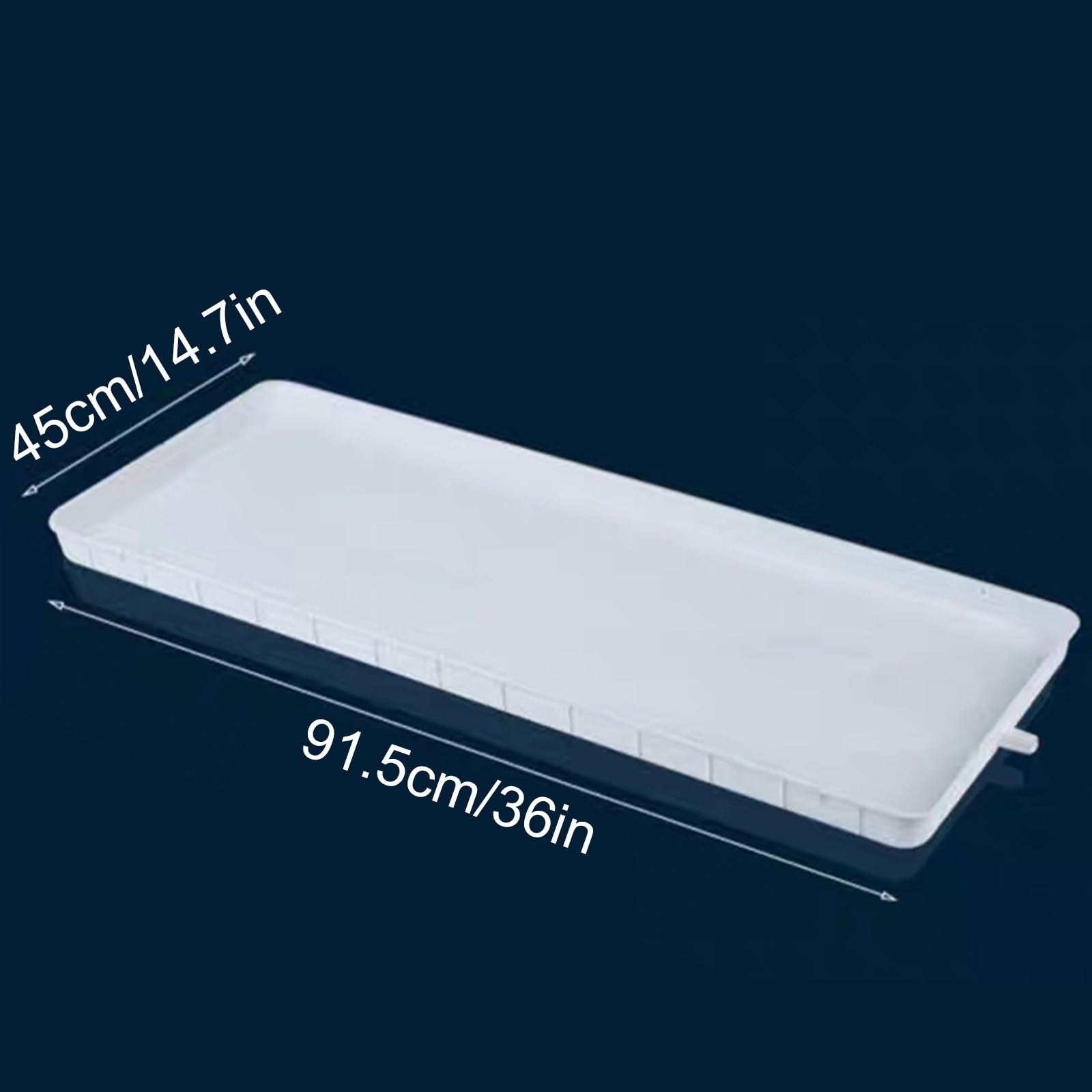 Auffangwanne mit Ablauf, Auffangwanne Kunststoff mit 1000 cm Wasserrohr, Universelles Tropfschale-Kit für Fenster-AC(91.5 * 45 * 2.5cm/36 * 14.7 * 1in)