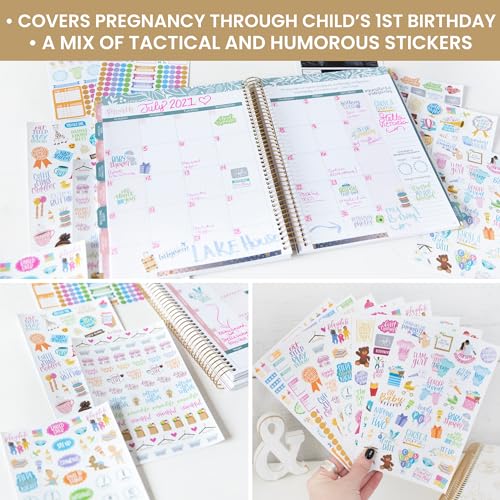 bloom daily planners New Pregnancy & Baby's First Year Planner Sticker Pack - 8 Sheets / 580+ Stickers - Maternity/Newborn Themed Stickers for Decorating, Planning, Scrapbooking, etc. by bloom daily planners - Used condition - Image 5
