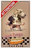 Pets-Easy.com Placa de perro guardián personalizada Braco de Weimar con pelo largo - pre perforado y tornillos entregados. De 30 cm a 15 cm…