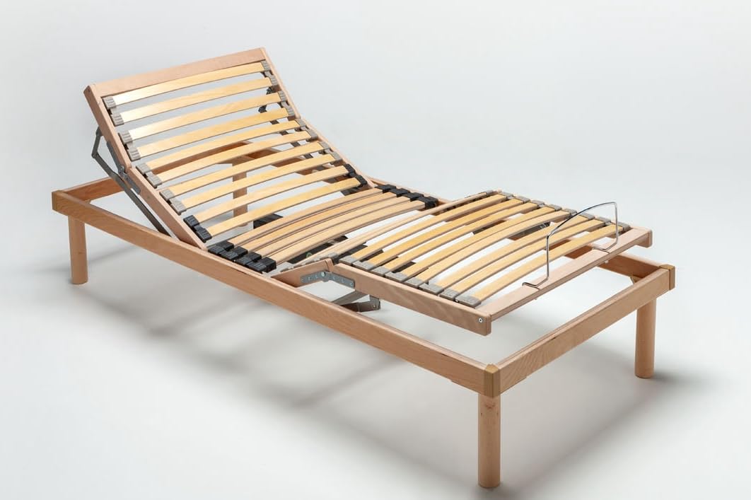 Mentor - Rete Ortopedica a Alzata Elettrica SINGOLA 80x190 Diantha MED Elettrica DISP. MEDICO DETRAIBILE con 2 motori (4 per matrimoniale) indipendenti e Telecomando Wireless Omaggio